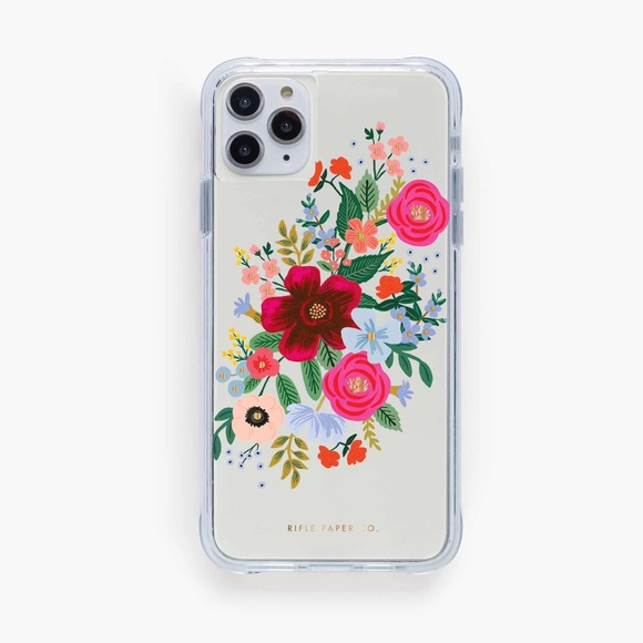 Clear Rifle Paper Co. iPhone XS Phone Case